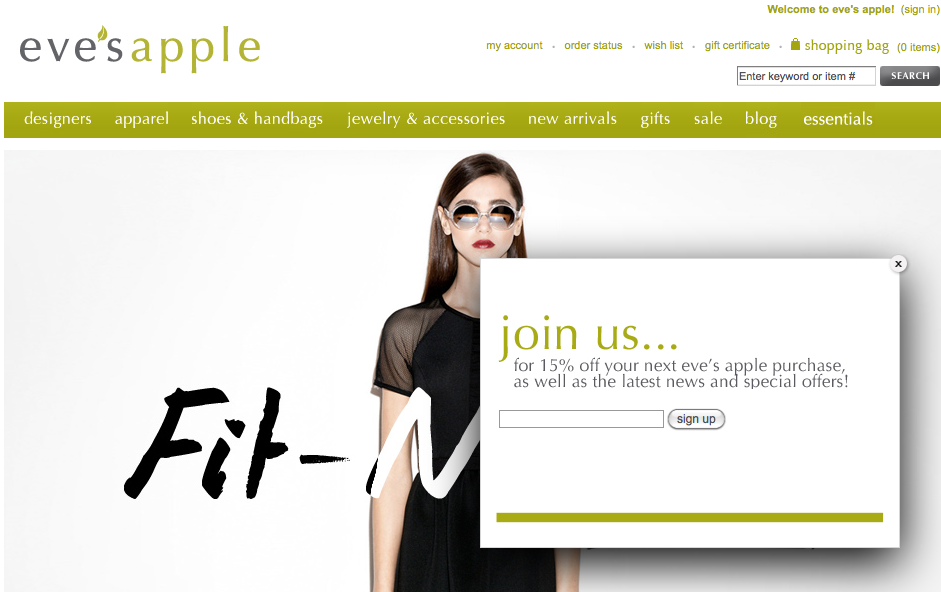 We helped with the eCommerce and product marketing for Eve's Apple